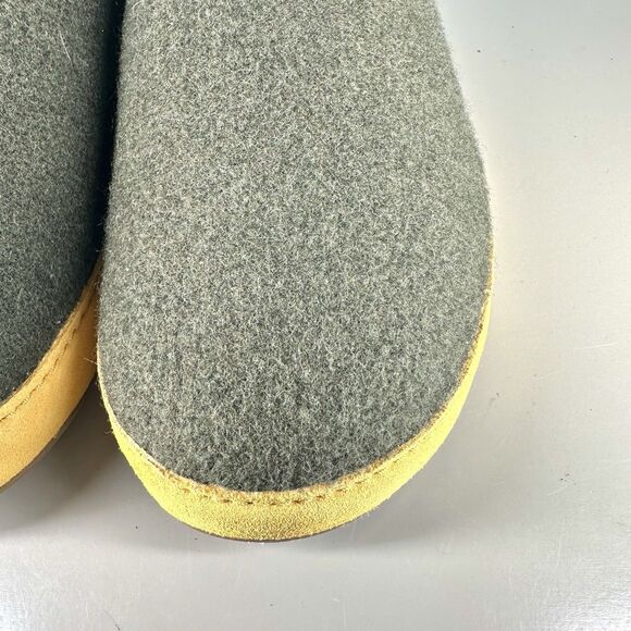 Olukai Hamani Hulu Men’s Size 11 Slippers Green Slip On Shoes Wool Warm Comfort - Picture 8 of 8